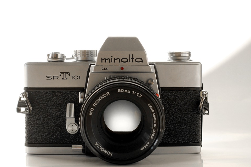Old Camera Nostalgia Analog Old Minolta Camera20 Inch By 30 Inch