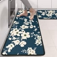 thumbnail image 2 of Kitchen Rugs Sets Of 2,Pioneer Flower Floral Print Pattern Anti Fatigue Kitchen Mat Rugs Non Slip Washable,Decorative Kitchen Floor Mats for Kitchen,Sink,Laundry,17"x47"+17"x47", 2 of 5