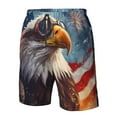 thumbnail image 4 of Salouo Bald Eagle Pilot Pattern Swim Trunks for Men,Men's Hawaiian Bathing Suit Swimsuits Quick Dry Swimming Board Shorts Beach Shorts with Pockets-XX-Large, 4 of 6