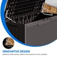 thumbnail image 3 of Dextrus 80 Gallon Resin Deck Box,Outdoor Storage Box with Lockable lid for Patio Furniture, Dark Brown, 3 of 8