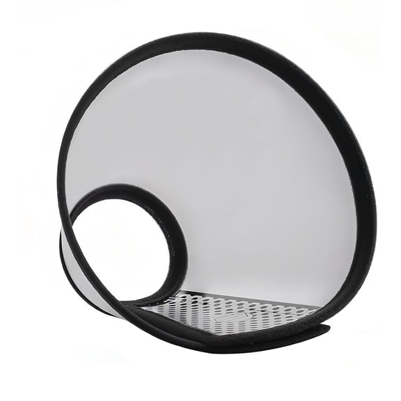 White Collar Pet Recovery Cone Cat Dog Post Surgery Neck Protector Anti Lick Bite 18-22cm Neck Fit 3-6lb Small Pets Adjustable Soft Recovery Aid