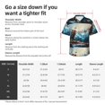 thumbnail image 3 of KLL Men's Hawaiian Shirt Short Sleeve Button Down Beach Shirts-Iceberg Bald Eagle, 3 of 5