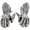 Silver Armored Artisan, variant on Armory Replicas Medieval Gauntlets Collection, Milanese, Crusader & Hourglass Styles, Costume Display