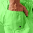 thumbnail image 5 of DDAPJ pyju Mens Drawstring Running Shorts Solid Athletic Shorts Lightweight Quick Dry Workout Gym Shorts with Pockets Green L, 5 of 7
