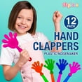 Playbees Colorful Hand Clappers 12 Pack 7" Noisemakers for Ultimate
