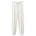 thumbnail image 4 of AUNVITO Women's Pajama Pants Loose Fit Elastic Waistband Cuffed Ankles Casual and Comfortable Style, 4 of 5