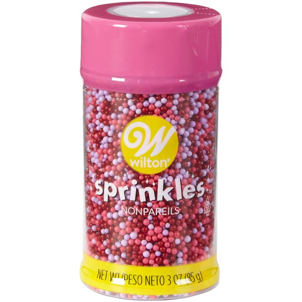 Wilton Valentine's Day Nonpareils Sprinkles, 3 oz.
