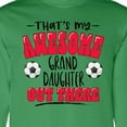 thumbnail image 4 of Inktastic That's My Awesome Granddaughter out There with Soccer Balls Long Sleeve T-Shirt, 4 of 5