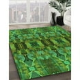 thumbnail image 2 of Ahgly Company Indoor Rectangle Patterned Deep Emerald Green Area Rugs, 7' x 10', 2 of 6