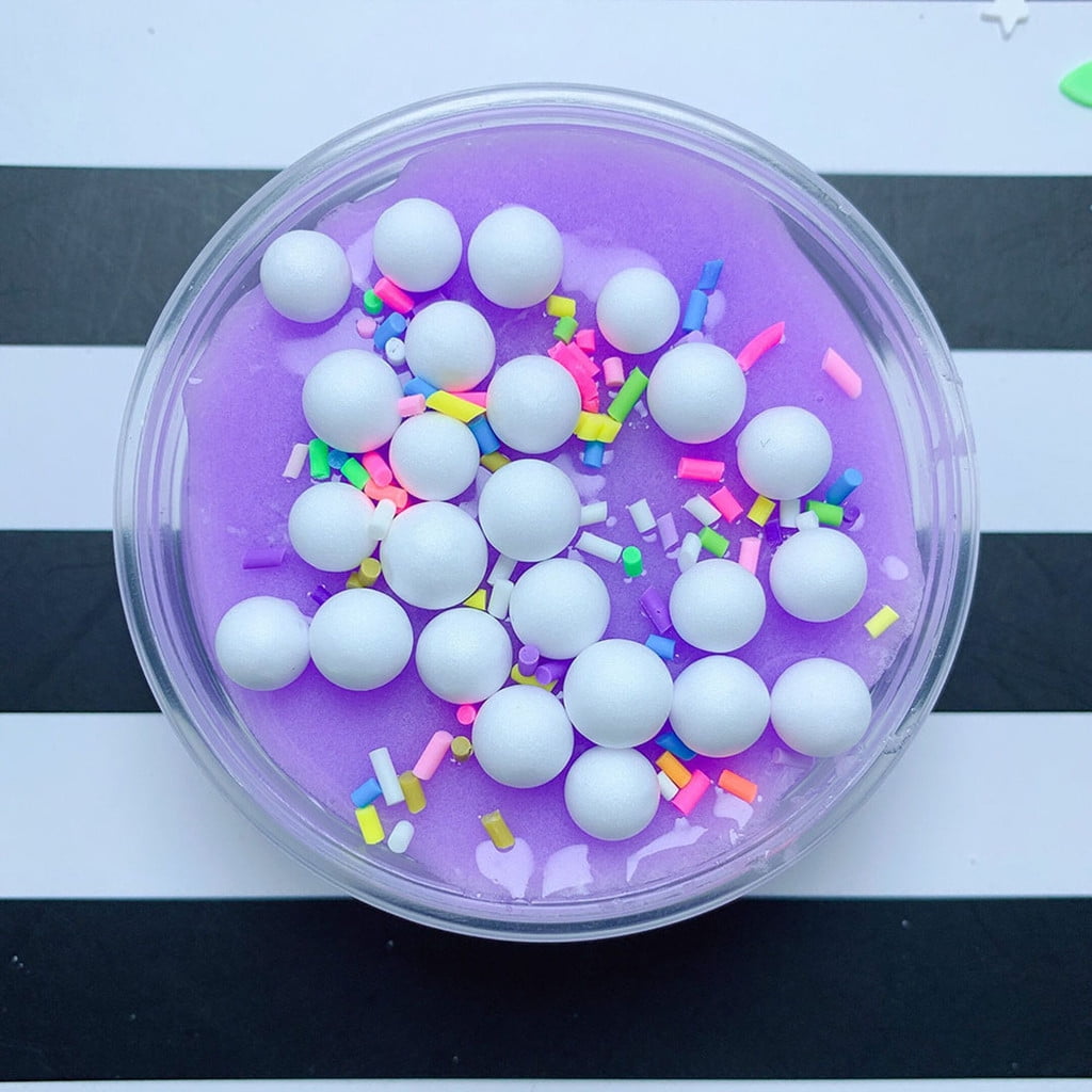 Mud Fluffy Bead Ice Cream Slime DIY Stress Relief Children Kid Funny