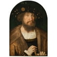 thumbnail image 2 of Michel Sittow 11x14 Gold Ornate Wood Frame and Double Matted Museum Art Print Titled - Portrait of the Danish King Christian II (1513 - 1515), 2 of 4