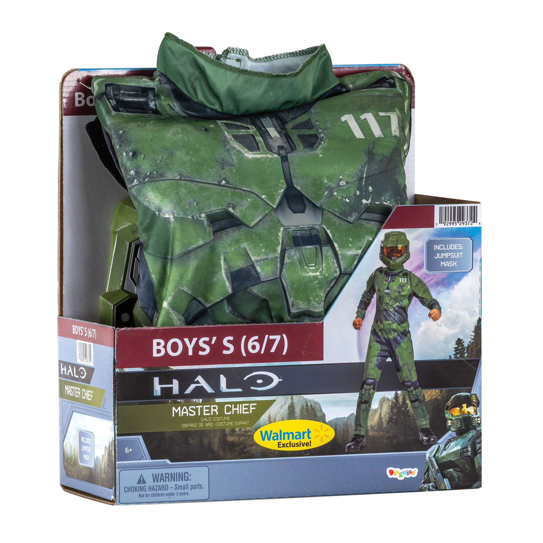 Halo Master Chief Halloween Costume for Children, 2-Piece, Boys' Size S (6/7), by Disguise