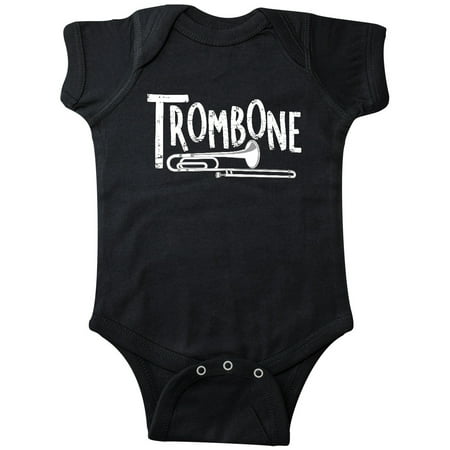 

Inktastic Trombone Rough White Text Gift Baby Boy or Baby Girl Bodysuit