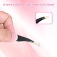 thumbnail image 5 of 2 Pcs Professional Lash Tweezers, Eyelash Cluster Extension Tools with Bent and Straight Tips for Classic Volume Extensions, Non-Slip Grip Precision False Lashes (Black), 5 of 7