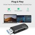 thumbnail image 5 of Lecteur de Carte Double USB 3.0 pour Cartes SD Micro SD, 5 of 5