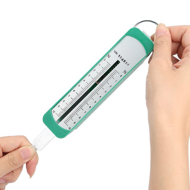 Newton Force Meter, Spring Dynamometer 10N, Newton Force Meter Spring Scale, Physics Mechanical Experiment Instrument with Standard Structure Design for Basic Teaching