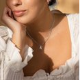thumbnail image 5 of Collar con Inicial Yashi de Oro y Plata para Mujeres y Niñas, 5 of 5