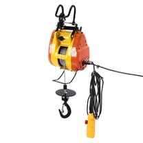 1300W Electric Hoist 500lbs Portable Winch Crane Lift 95ft Lifting Wired Control LES-S230
