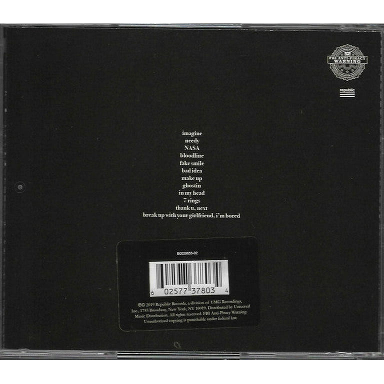 Ariana Grande - Thank u, Next - Music & Performance - CD