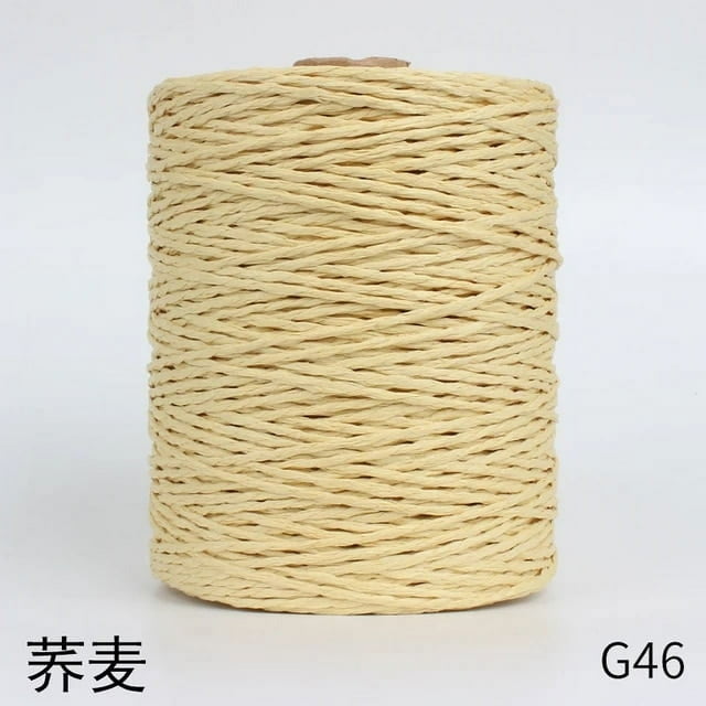 Raffia Yarn Knitting Crochet Paper Straw Rope Thread For Weaving Summer Handmade Hat Basket Handcrafts Tricots DIY Material Rug