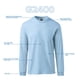 thumbnail image 3 of Gildan - Playera Unisex de Manga Larga de algodón Ultra Adulto, Estilo G2400, Paquete múltiple, Azul Claro (2 Unidades), Large, 3 of 6