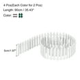 thumbnail image 2 of Uxcell 4pcs 35 Inch Miniature Garden Fence, Mini Ornament Wood Picket for Dollhouse Home Dark Green/White, 2 of 6