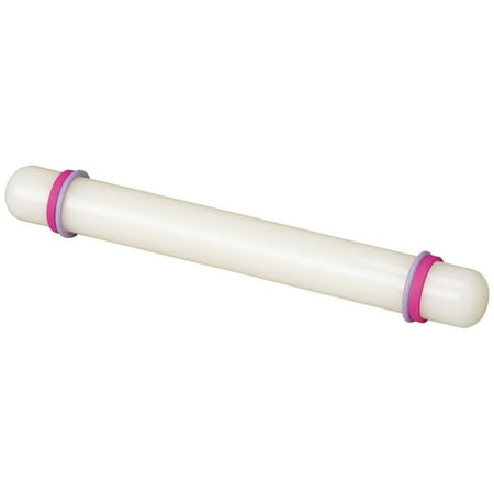 

ROBOT-GXG 23cm/9 Non-stick Sugarcraft Fondant Rolling Pin with Guide Rings by DiKit