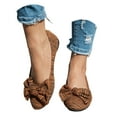 thumbnail image 3 of YLYL Women Ballet Flats Shoes Bowknot Round Toe Low Heel Slip on Fashion Casual Dress Shoes, 3 of 9
