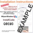 thumbnail image 5 of 2023 Toyota Prius Prime Beam Wiper Blades Wipers w/1yr Warranty (Set of 2) (WiperBladesUSA), 5 of 5