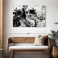 thumbnail image 3 of Elephant Stock Monochromatic Abstract Wall Art - Horizontal Canvas Wall Art - Living Room Wall Decor - Abstract Canvas - Gray And Black Decor - 45" x 30", 3 of 8