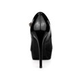 thumbnail image 2 of BLISSFUL STEP Women's Platform Ankle Strap Stiletto High Heel Pumps Black 7.5, 2 of 7