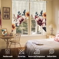 thumbnail image 5 of American Vintage Flowers Swag Valances for Windows 2 Pack Country Style Retro Texture Swag Kitchen Curtains 36 Inches Long Rod Pocket Short Window Treatment for Kitchen Bathroom 36"x36", 5 of 8