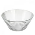 thumbnail image 4 of STPgoods Beam Clear Glass Salad Bowl Fluted 23.7 fl oz (700 ml) Ribbed Glass Serving Bowl, 4 of 10