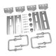 thumbnail image 1 of Soportes de bancada para remolque de barco de 8", accesorios para travesaño de remolque de barco, giratorios resistentes 4 piezas plateadas, 1 of 8
