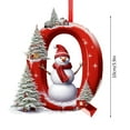 thumbnail image 3 of Kbndieu 26 Letter Ornaments for Christmas Tree, Initial Ornaments Christmas Tree Decorations Christmas Ornaments Christmas Hanging Decor Q, 3 of 5