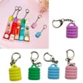 thumbnail image 3 of Osdhezcn Pack Of 5 Lip Gloss Keychain Caps Bag Hanging Ornament For Easy Makeup On The Go, 3 of 7