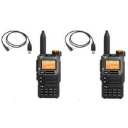 2pcs Quansheng UV-K5(8) VHF UHF Dual-Band Ham 5W Portable Two-way Radio Walkie Talki FM NOAA UV-K5 plus W/USB Programming Cable