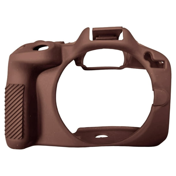 Funda para cámara Funda de silicona Funda ligera antideslizante Funda para cámara Antiarañazos Marrón