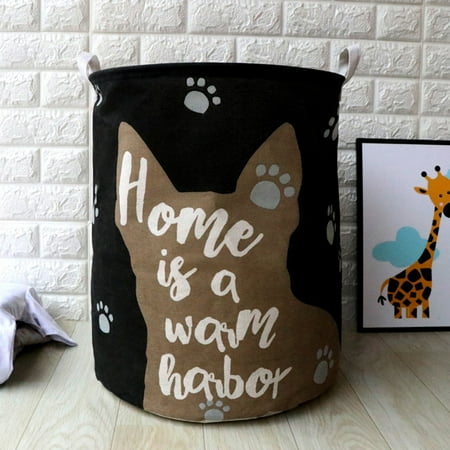 Harper Bucket - Dirty Clothes Toy Storage Bucket Cartoon Folding Hamper Basket