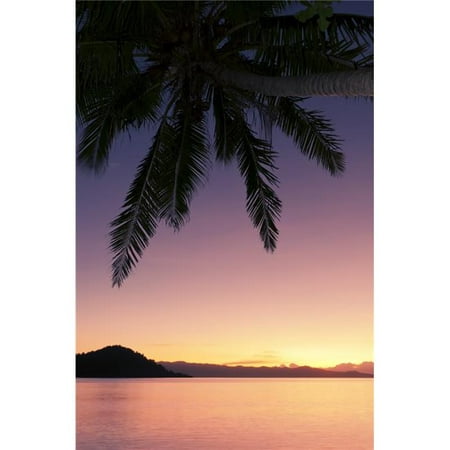 Design Pics DPI2087139 Fiji Matangi Private Island Resort Sunset Glow Over Ocean Poster Print, 11 x (Best Private Island Resorts)