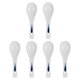 thumbnail image 4 of 6pcs Ceramic Soup Spoons, Ergonomic Kitchen Accessories, Retro Design for Porridge, Rice, Home Dining and Cooking, 4 of 5