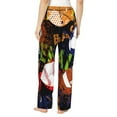 thumbnail image 3 of Kll Womens Balls Print Pajama Pants Soft Pajama Bottoms For Women Cozy Lounge Pants, 3 of 9