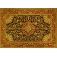 thumbnail image 1 of Ahgly Company Indoor Rectangle Medallion Yellow Traditional Area Rugs, 5' x 8', 1 of 4