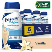 Ensure Original Meal Replacement Nutrition Shake, Vanilla, 8 fl oz, 6 Count