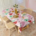 thumbnail image 3 of Pink Mushroom Cartoon Light Pattern Rectangle Tablecloth 60"x120",Waterproof Polyester Rectangle Table Cloth, Wipeable Spillproof Polyester Tablecloth for Dining, Camping, Indoor and Outdoor, 3 of 6