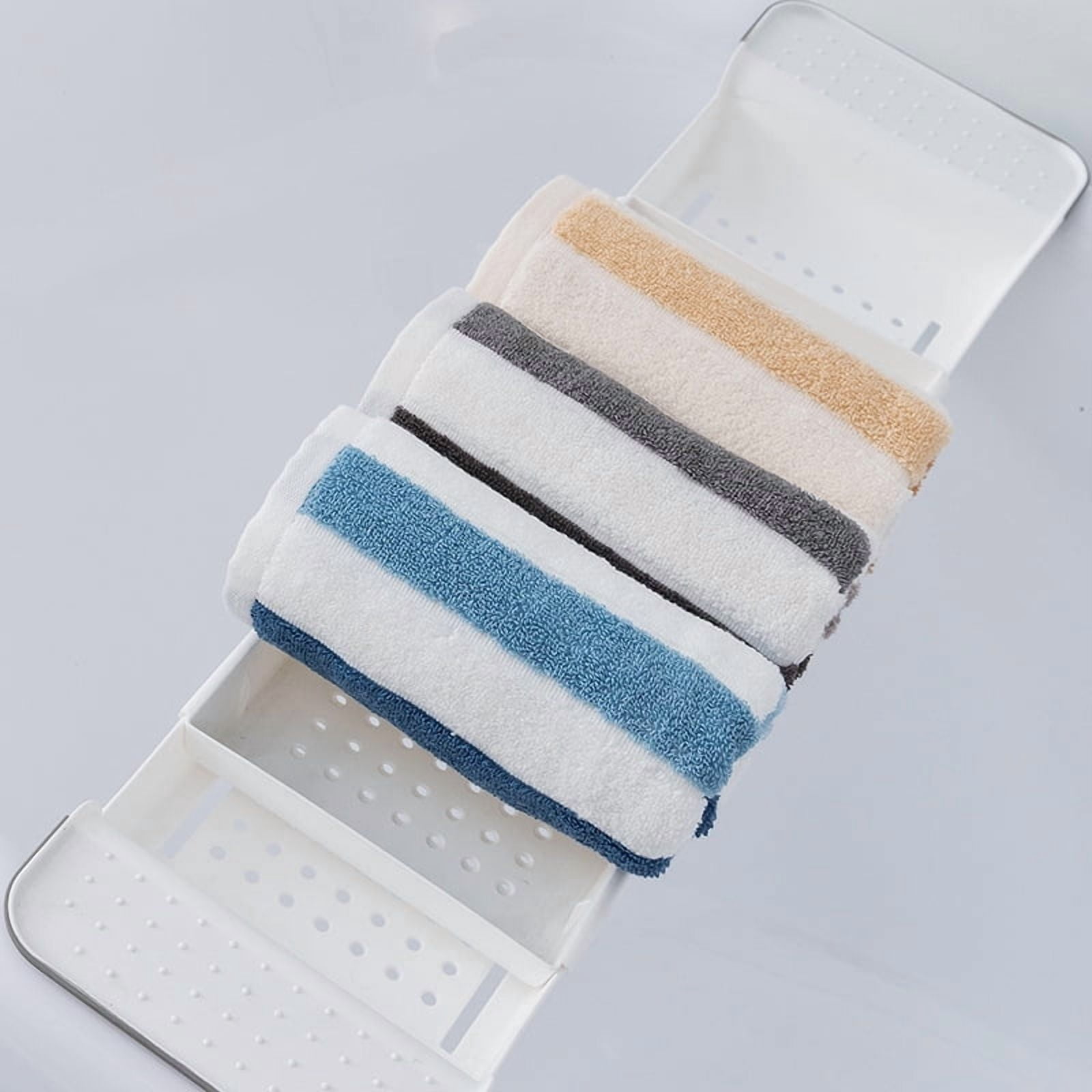 Zhuge 6 Pack Gray Striped Cotton Hand Towels 13x30 Inches, Super Soft Highly Absorbent Decorative Towel Set for Bathroom, Kitchen & Guest Rooms