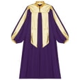thumbnail image 3 of vastwit Kids Boys Girls Choir Robe Graduation Gowns Baptisms Church Robe Halloween Cosplay Judge Costume Purple 6, 3 of 5