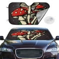 thumbnail image 2 of Kdxio Red Mushrooms Print Windshield Sun Shade,UV Rays and Sun Heat Protection,Sunshade for Car Windshield,Car Shade Front Windshield - Medium, 2 of 6