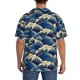 thumbnail image 3 of Fotbe Japanese Water Wave Camisa Estampada de Manga Corta para Hombre, Casual de Verano, Estilo Playero, Sin Arrugas-Large, 3 of 5