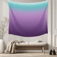 thumbnail image 5 of Teal Purple Ombre Large Tapestry for Bedroom Wall Hanging Tapestry,Modern Geometric Striped Abstract Art Ceiling Backdrop Tapestries Poster Blanket Wall Decor for Teens Room Living Room 86" x 104", 5 of 8